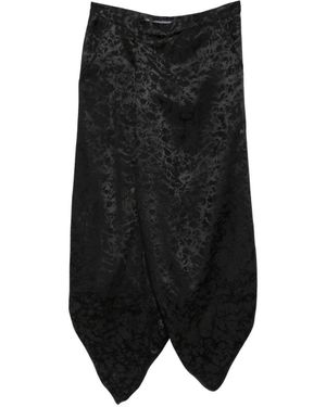 Julius Over Wrapping Trousers - Black