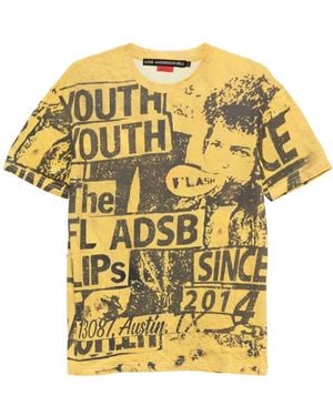 ANDERSSON BELL Magazine-Print T-Shirt - Yellow