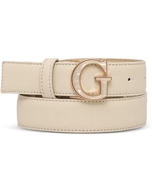 Guess Logo-Plaque Belt - Natural