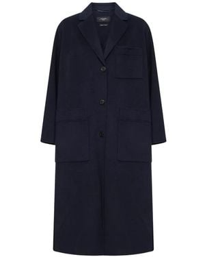 Weekend by Maxmara Abrigo Con Botones - Azul