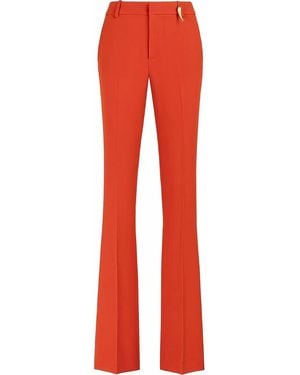 Roberto Cavalli Tiger Tooth-Detailed Flared Trousers