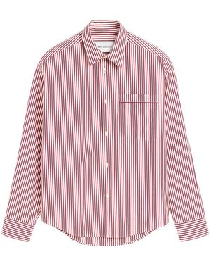 Ami Paris Cotton Long Sleeves Boxy Fit Shirt - Pink