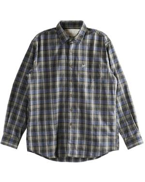 ERL Checked Button-Fastening Shirt - Grey