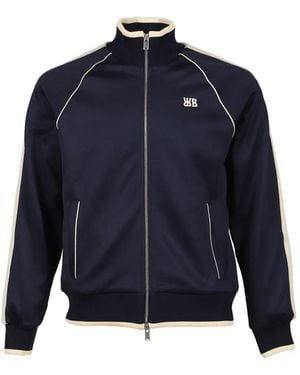 Wales Bonner Motion Raglan-Sleeve Track Jacket - Blue