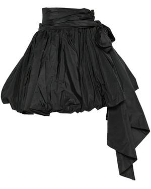 Blumarine Minijupe Ballon Drapée - Black