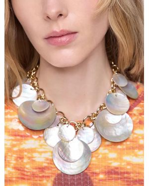 Rabanne Shell-Discs Necklace - Natural