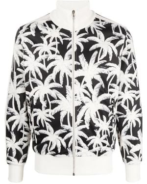 Palm Angels Palms Track Jacket With Zip - Black