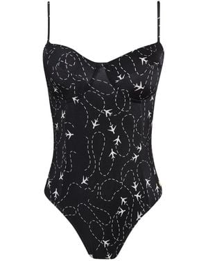 Brigitte Bardot Costume Con Stampa - Nero