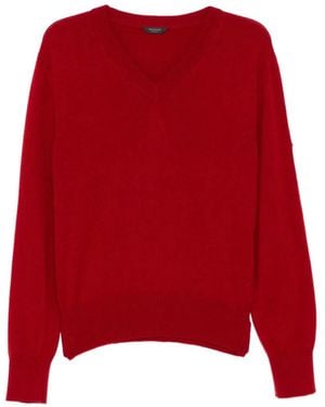 Balenciaga Pull À Col V - Red