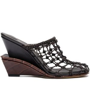 Jacquemus Heeled Sandals Les Doubles Tresses - Brown