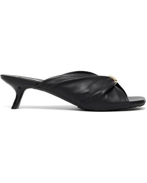 Loewe Leather Heeled Sandals - Black