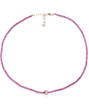 Suzanne Kalan Infinite Spinel And Diamond Necklace - Metallic