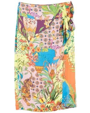 Liu Jo Tie-Detail Midi Skirt - White