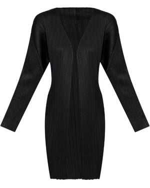 Pleats Please Issey Miyake プリーツ コート - ブラック