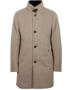 Moorer Cappotto A Collo Alto - Neutro