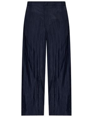 Giorgio Armani Textured Trousers - Blue