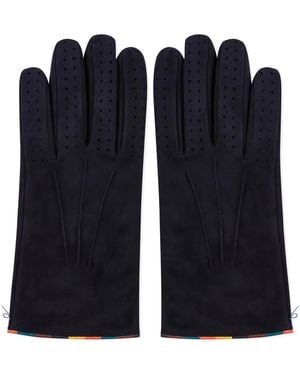 Paul Smith Artist Stripe Gloves - Black