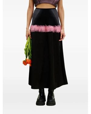 Ph5 Falda Con Volantes - Negro