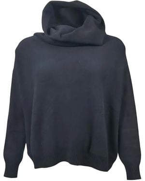 D.exterior Cowl-Neck Jumper - Blue