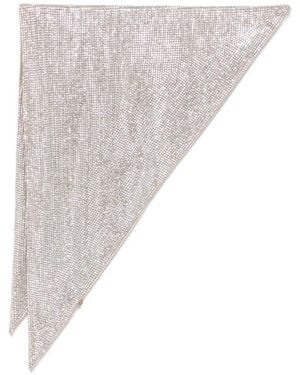 GIUSEPPE DI MORABITO Crystal-Embellished Triangular Hair Accessory - White