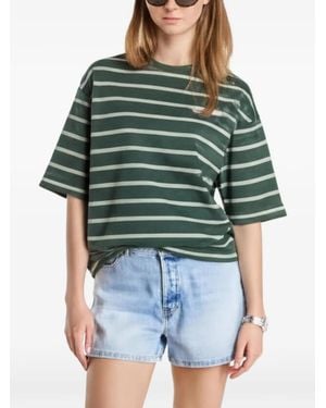 KTZ Striped Oversized T-Shirt - Green