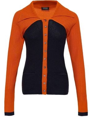 Kiko Kostadinov Rover Panelled Cardigan - Blue