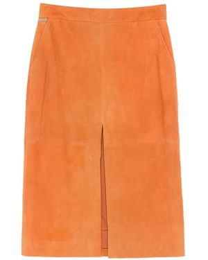 Iceberg Slit Skirt - Orange