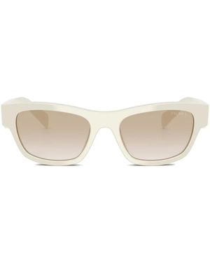 Prada Rectangle-Frame Sunglasses - Natural