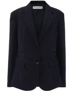 JW Anderson Single-Breasted Blazer - Blue