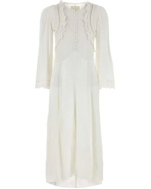 Isabel Marant Lace-trimmed dress - Weiß