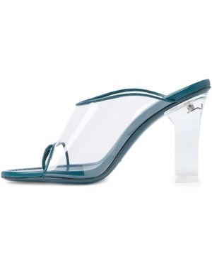 Honey Fucking Dijon Transparent-Design Sandals - Blue