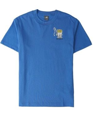 New Balance Fish And Chips Graphic-Print T-Shirt - Blue