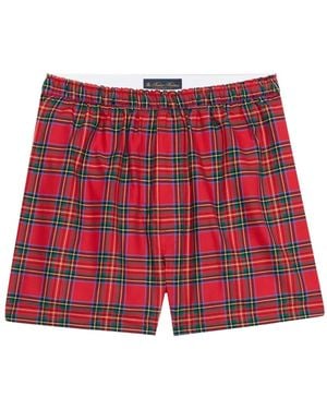 Brooks Brothers Tartan-Check Boxer Shorts - Red