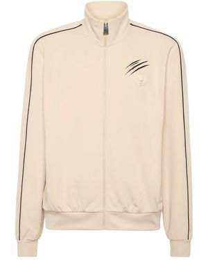 Philipp Plein Zip-Up Track Jacket - Natural