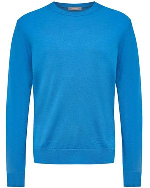 12 STOREEZ Crew-Neck Jumper - Blue