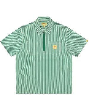 ICECREAM Striped Polo Shirt - Green