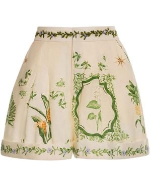 Agua Bendita Rommy Wild Shorts Mit Falten - Natur