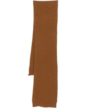 Dell'Oglio Ribbed Scarf - Brown