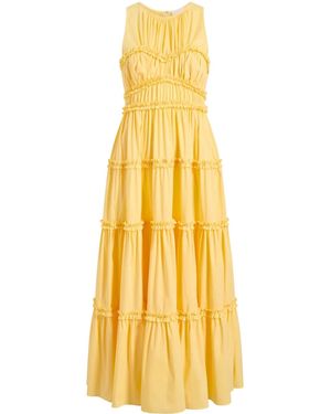 Cinq À Sept Sirrina Midikleid - Gelb