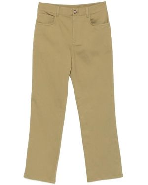 Moschino Logo-Patch Trousers - Natural