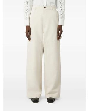 Weekend by Maxmara Cargohose mit hohem Bund - Weiß