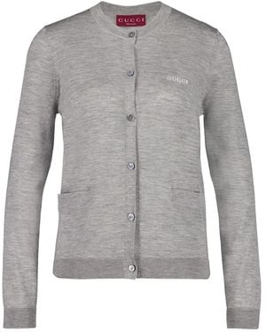 Gucci Button-Up Cardigan - Grey
