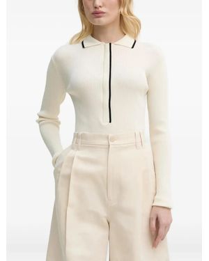 Bruuns Bazaar Cardigan En Maille Côtelé - Neutre