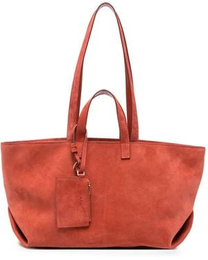 A.P.C. Drummer Suede Tote Bag - Red
