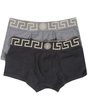 Versace Greca Medusa Head Boxers - Gray