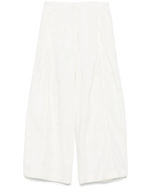 Low Classic Hose mit weitem Bein - Weiß