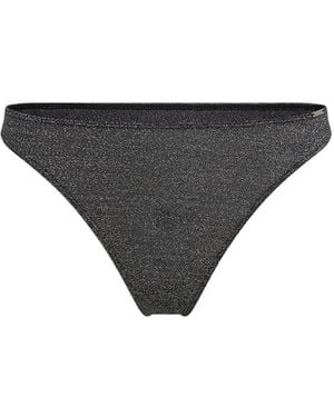 Karl Lagerfeld String À Effet Métallisé - Gris