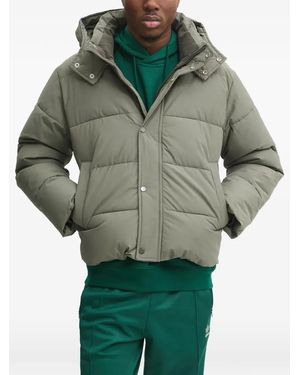 Abercrombie & Fitch Hooded Puffer Jacket - Green