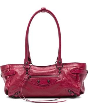 Balenciaga スタッズ ショルダーバッグ - レッド