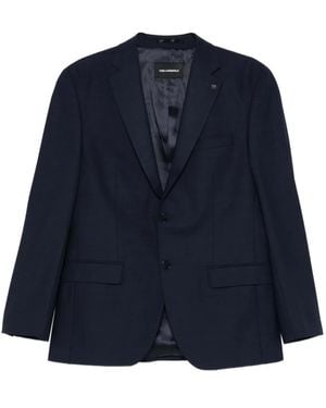KARL LAGERFELD Single-Breasted Blazer - Blue